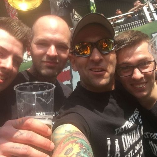 Celli, Oli, Jonny und Dome