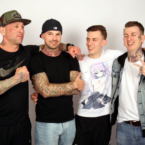 Celli, Oli, Jonny und Dome